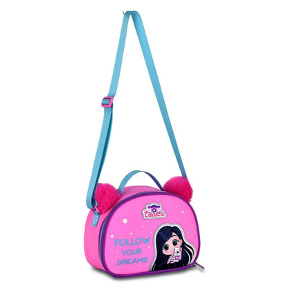 Kit Mochila Rodinha Luluca Pandinha Lancheira Estojo 2026 Rosa-chiclete