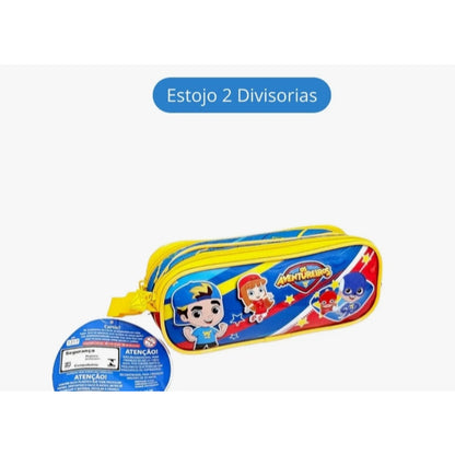 Kit Mochila + Lancheira + Estojo Os Aventureiros Luccas Neto Original Licenciada