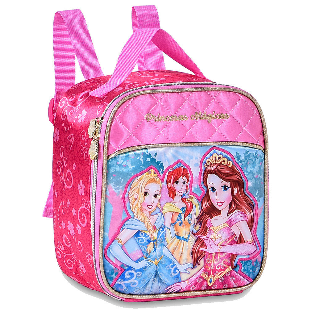 Kit Mochila + Lancheira + Estojo Princesas Original Licenciada