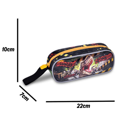 Kit Mochila de Rodinha, Lancheira e Estojo Jurassic Park