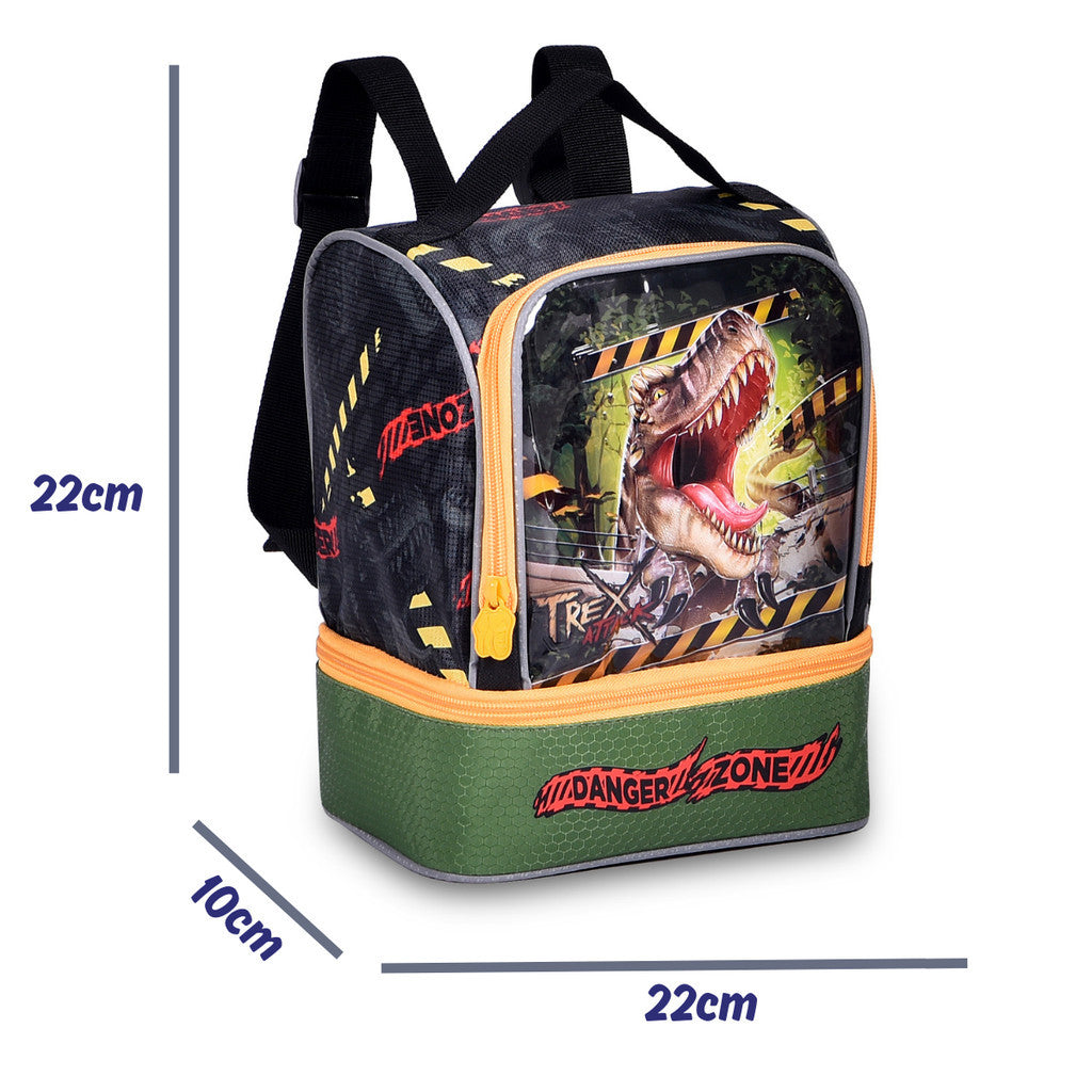 Kit Mochila de Rodinha, Lancheira e Estojo Jurassic Park