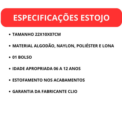 Kit Mochila de Rodinha, Lancheira e Estojo Jurassic Park